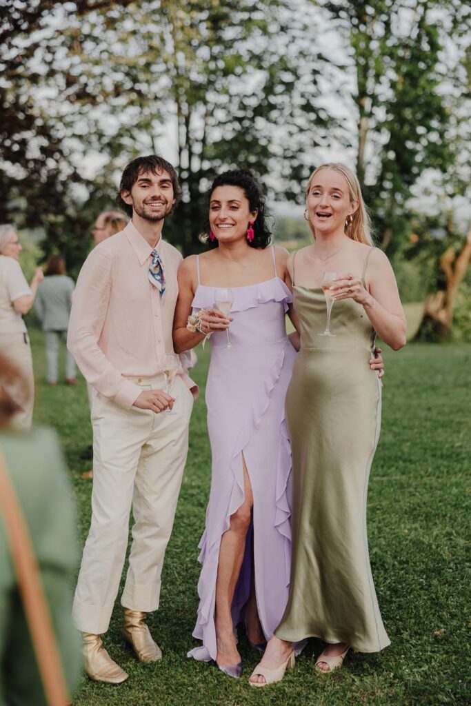 cocktail de mariage au chateau de biscay