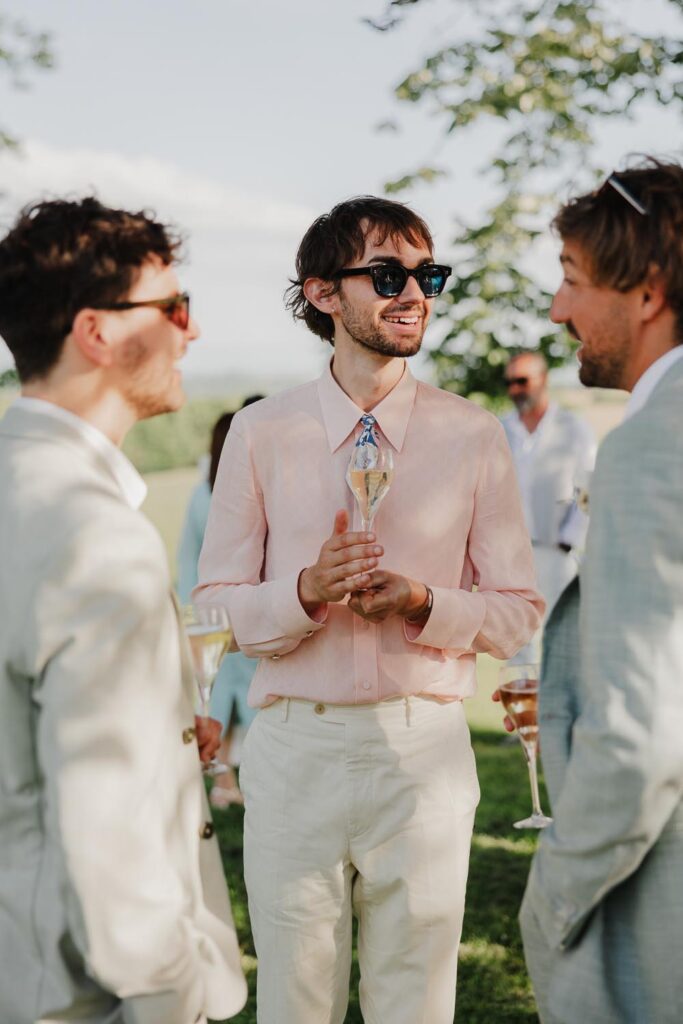cocktail de mariage au chateau de biscay