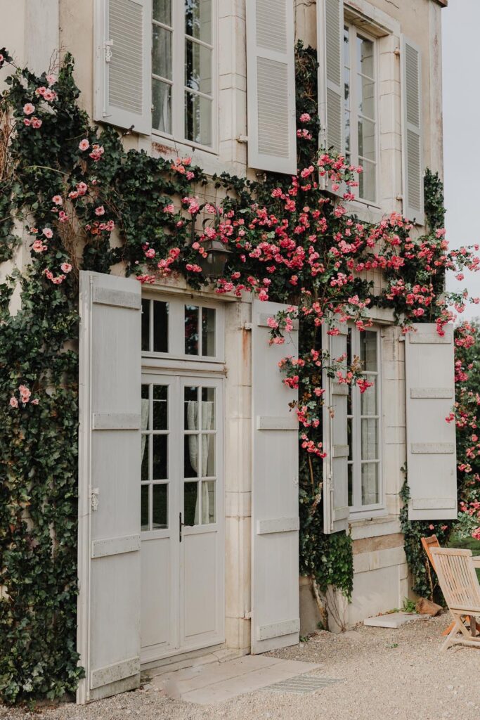 facade du chateau de biscay lors d'un mariage