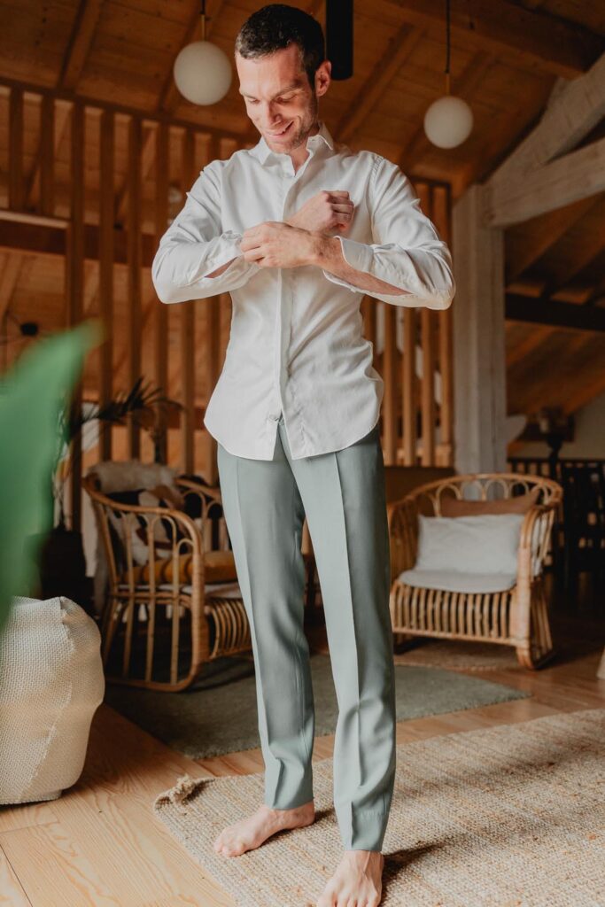 préparation marié au domaine etxezahar à bardos au pays basque le jour d'un mariage
