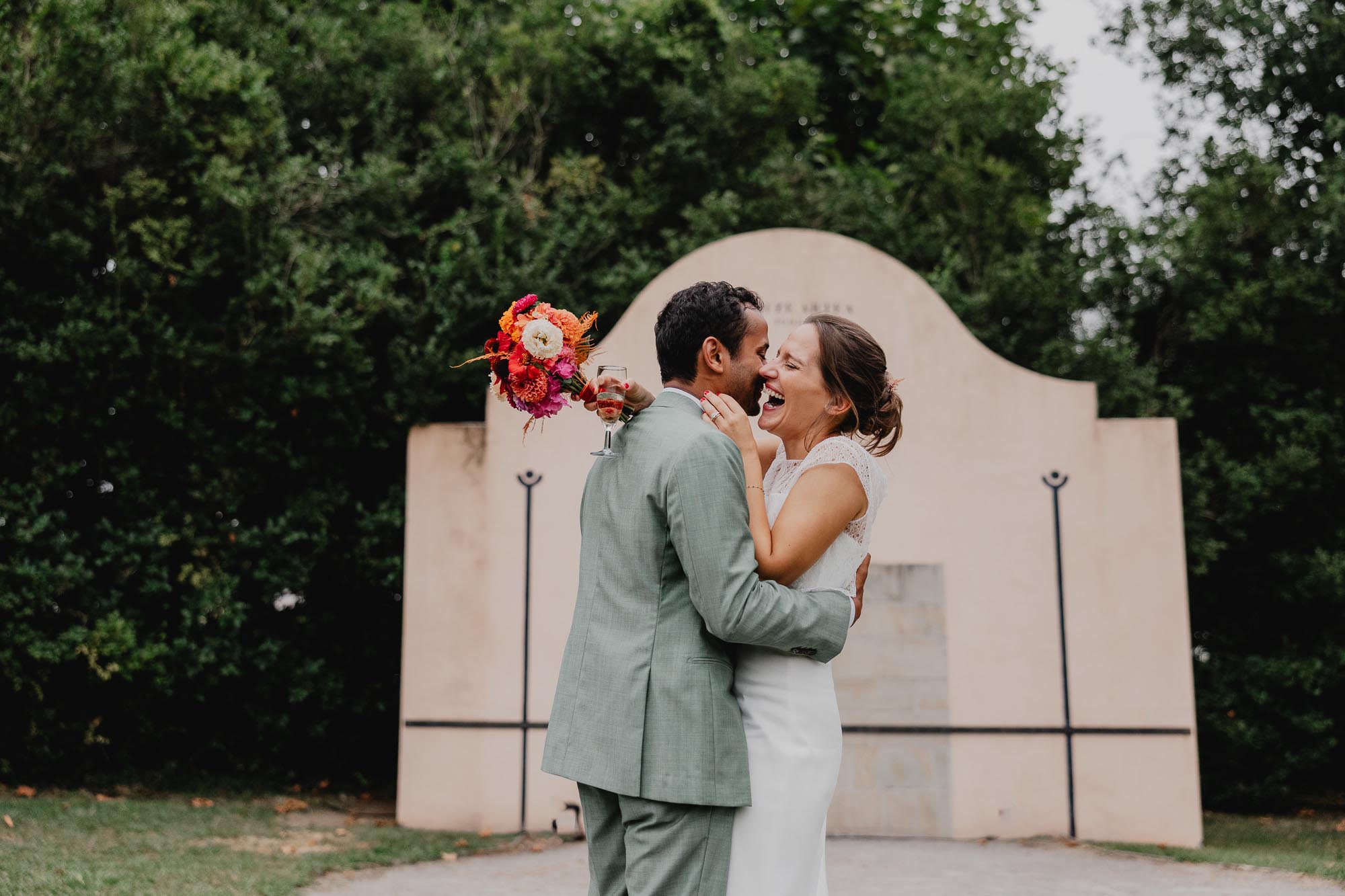 Mariage Franco-Américano-Indien à Au Milieu des Fougères